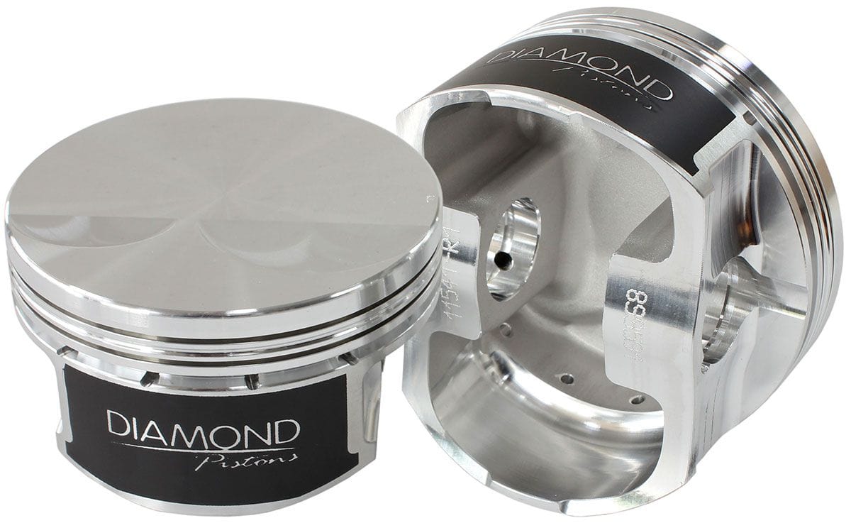 DIAMOND 4.065" bore, 3.622" stroke, 6.125" rod length, -11cc dome volume Diamond Pistons LSA Dish Top Forged Pistons With Rings D11588-R1-8 SR