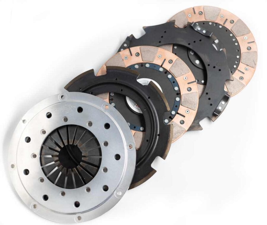 Drews Automotive Clutch Nissan Spline / Flywheel not Required / Already equipped with a 16mm Carrier or CSC. Stage 9 RB Twin Plate - 225mm Swaggle Ceramic Clutch Kit - 1250nm - Drews SR