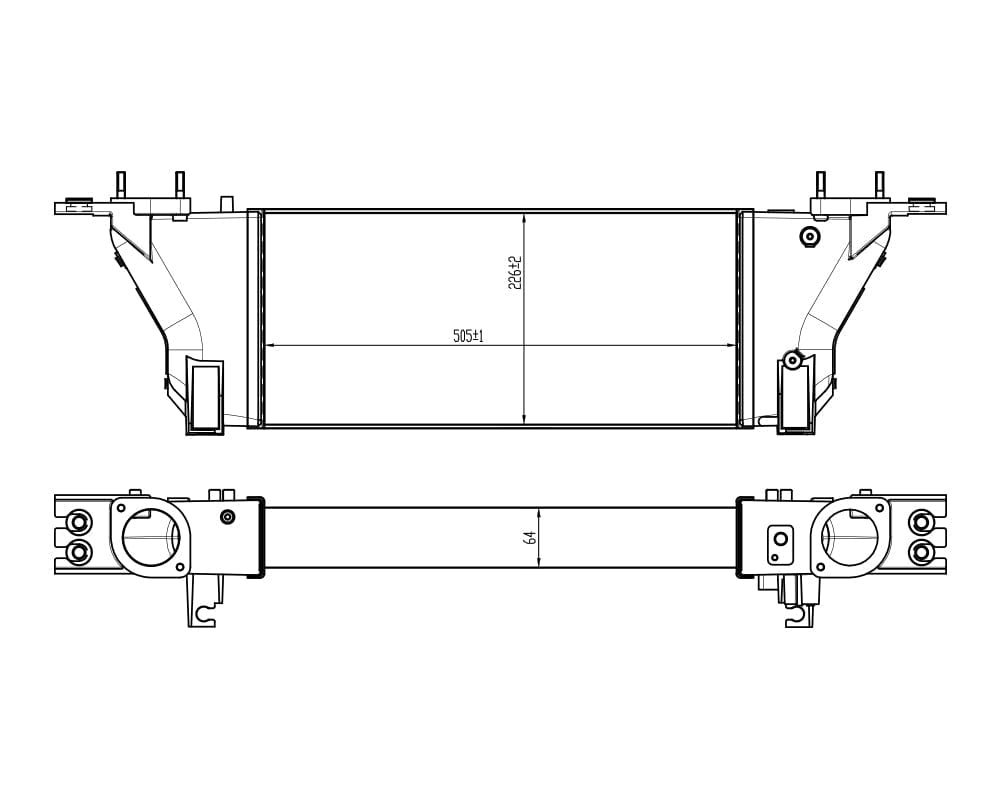 Fenix Cooling Performance Intercooler Nissan Navara D40 & Pathfinder R51 3.0L V6 Diesel 2010-2014 SR