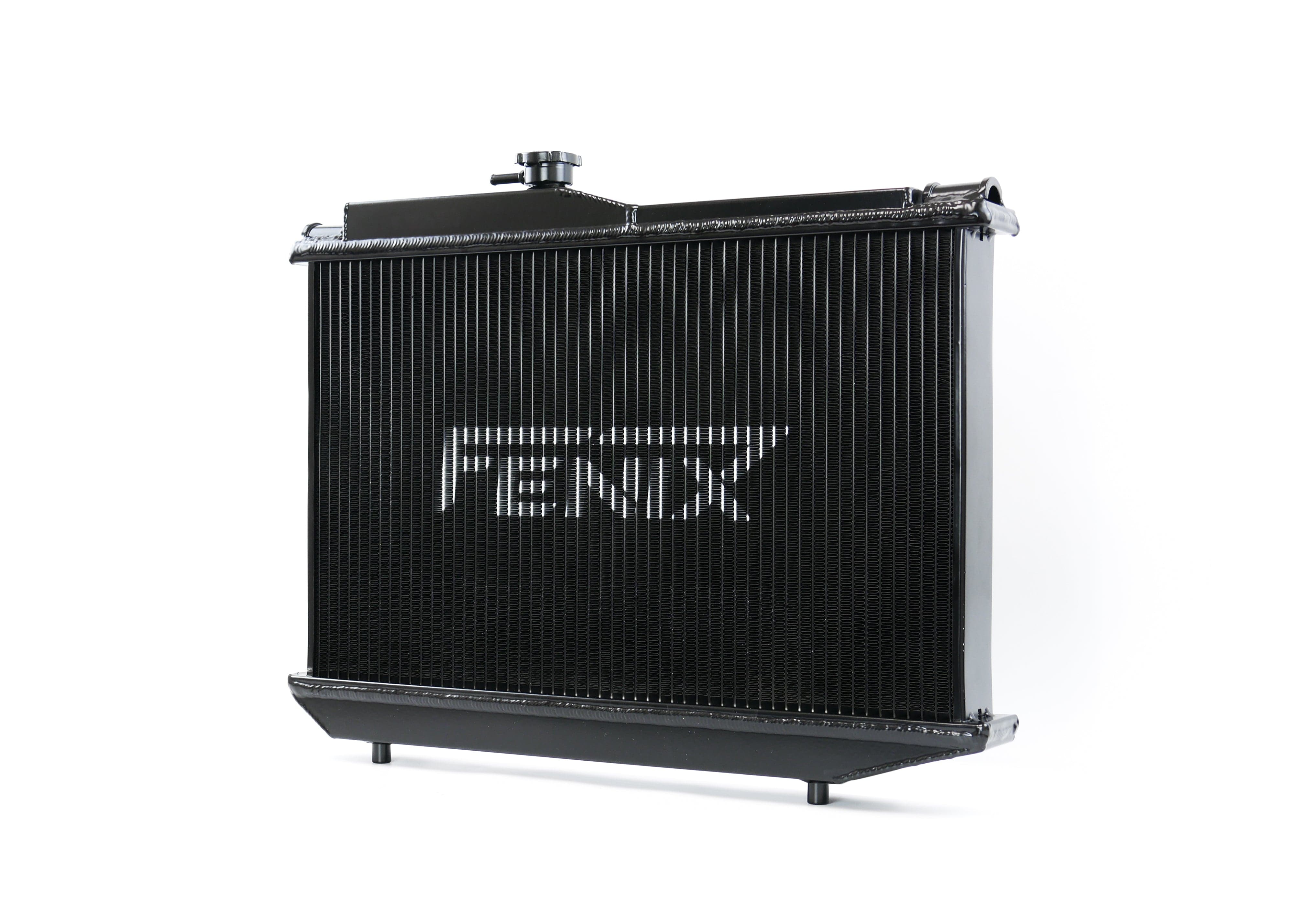 Fenix Cooling Performance Radiator Raw / With x2 Fenix 12" 120W Toyota Corolla Levin / Trueno AE86 4A-GE 1984-1987 SR