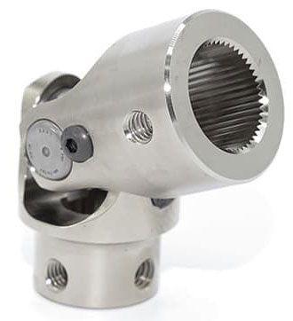 FLAMING 1"-48 x 3/4"DD Spline - Smooth Flaming River Billet Universal Joint FR1712DD SR