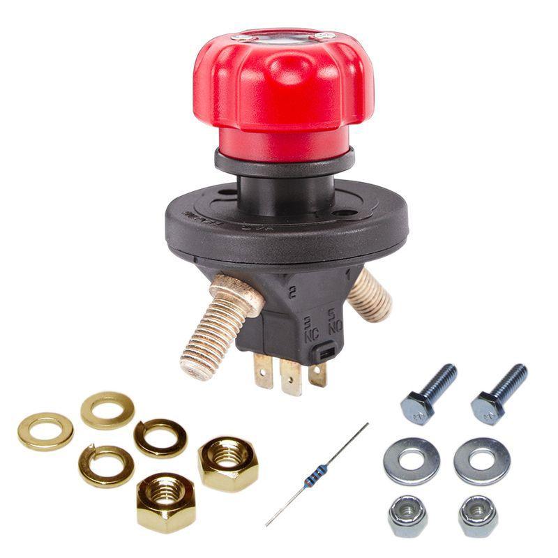 FLAMING 2000 Amp Surge, 150 Amp Continuous, Alternator - 120 Amp Flaming River Combination battery & Alternator Kill Switch FR1013 SR