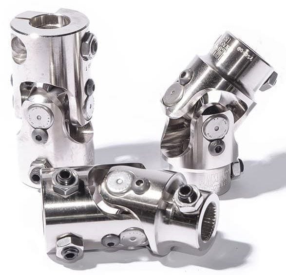 FLAMING 3/4"-30 x 3/4"DD Spline - Smooth Flaming River Billet Universal Joint FR1733DD SR