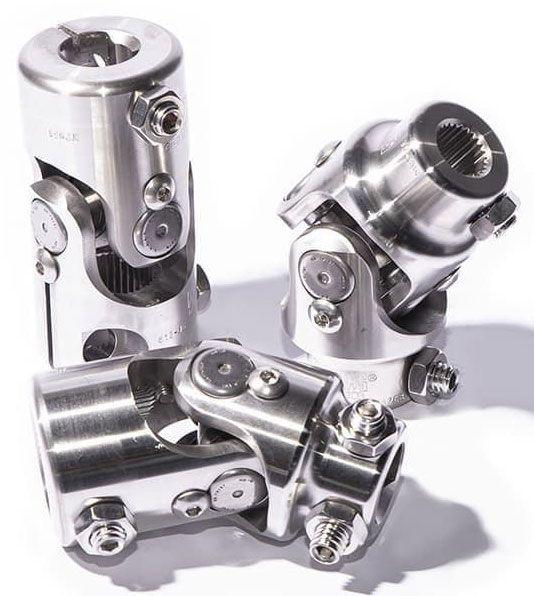 FLAMING 3/4"-36 x 3/4"DD Spline - Smooth Flaming River Stainless Steel Universal Joint FR2515DD SR