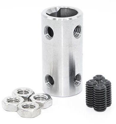 FLAMING 3/4"DD x 3/4"DD (1"OD) Smooth - Smooth Flaming River Steering Coupler FR1945 SR