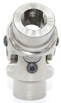 FLAMING 9/16"-26 x 3/4"DD Spline - Smooth Flaming River Billet Universal Joint FR1709DD SR