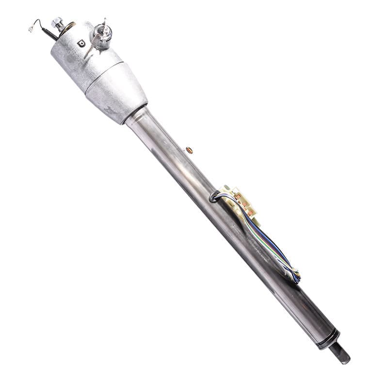 FLAMING Mill Finished S/S, 2" O.D, 1" DD Flaming River 32" Floor Shift Laser Cut Collapsible Tilt Steering Column FR30001-32LC SR