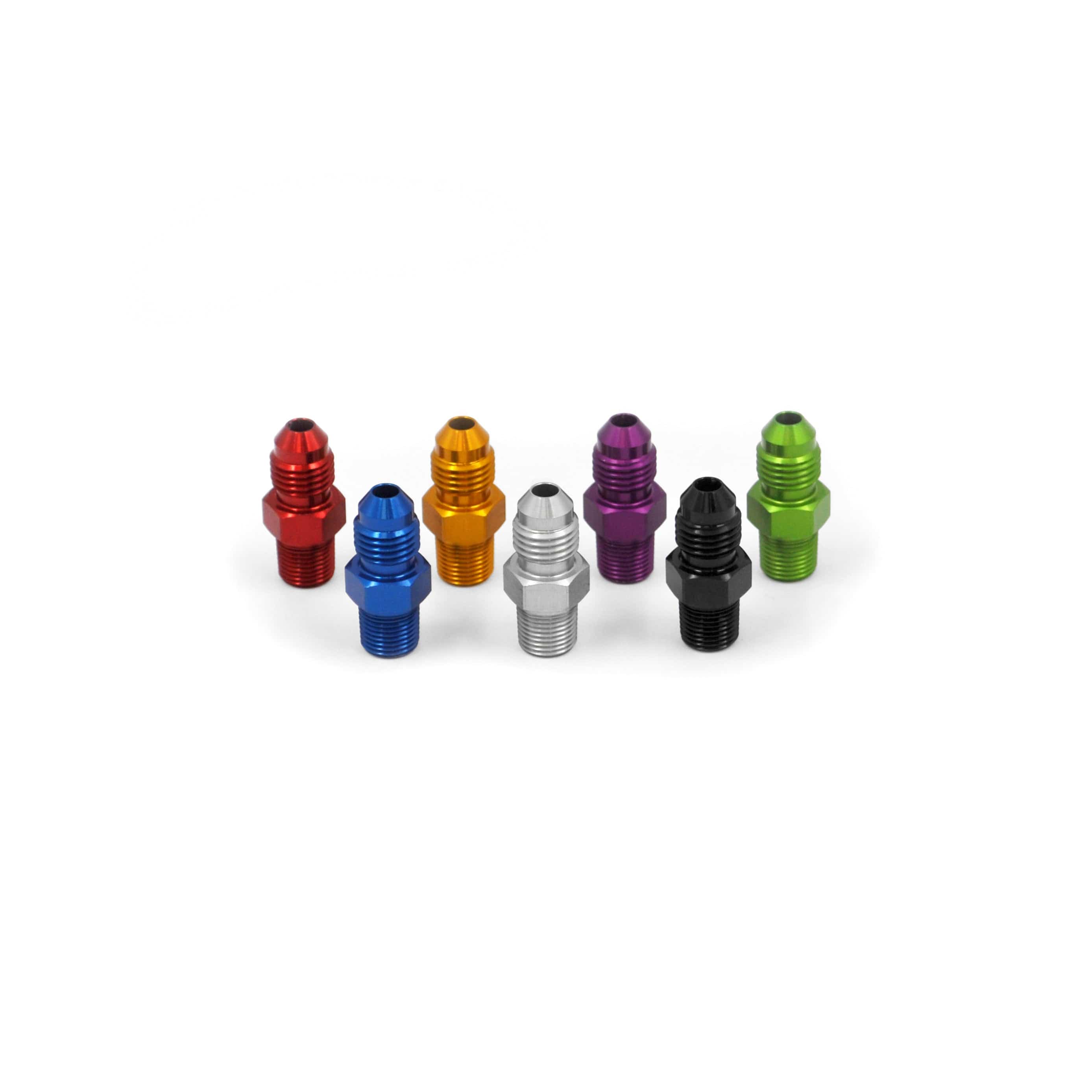 Franklin Performance 3AN to 1/8" / Silver Franklin AN to NPT Straight Adaptors 816-03-BLACK SR