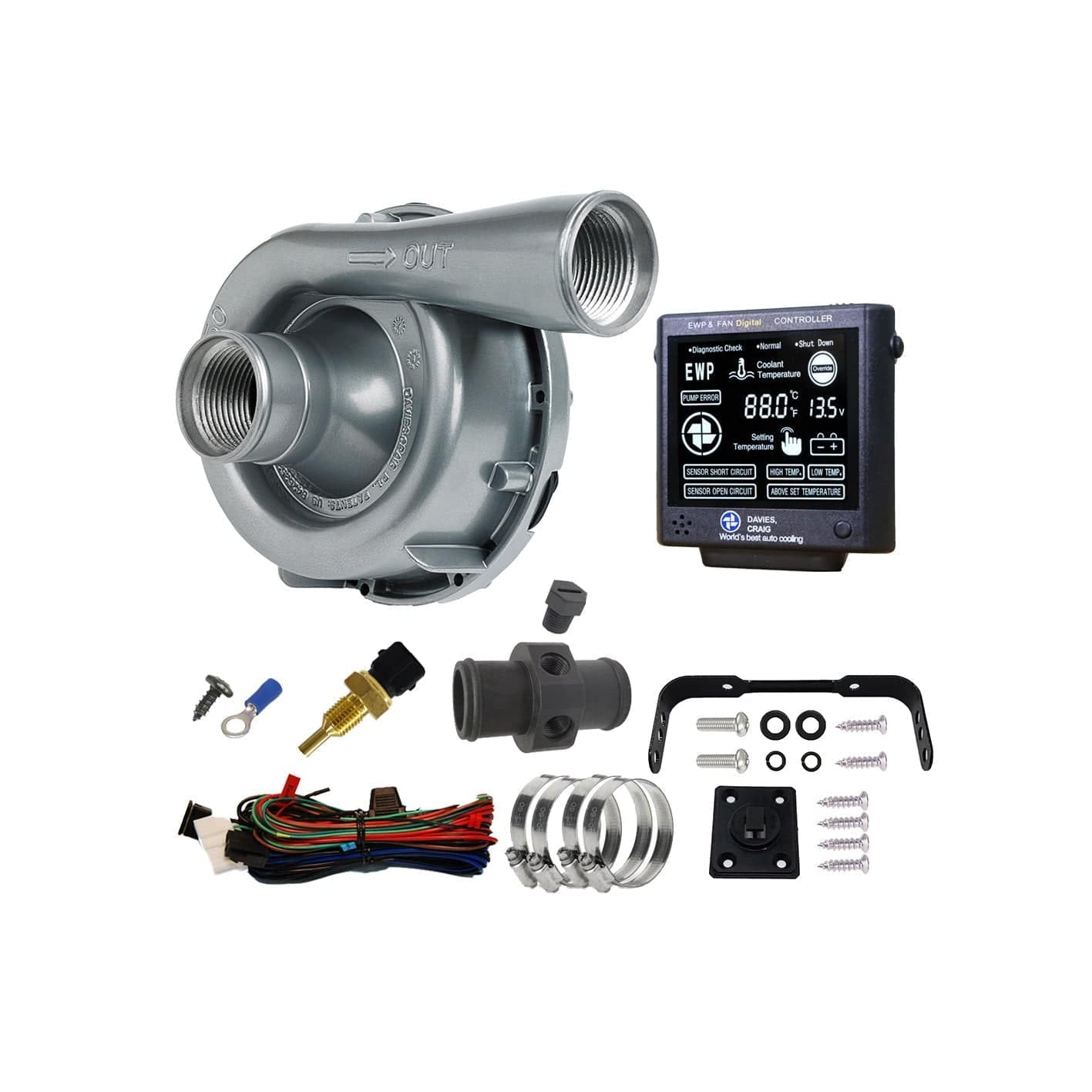 Franklin Performance Alloy Franklin Davies Craig EWP150 & Controller Combo (12V) DC-8975-BLACK SR