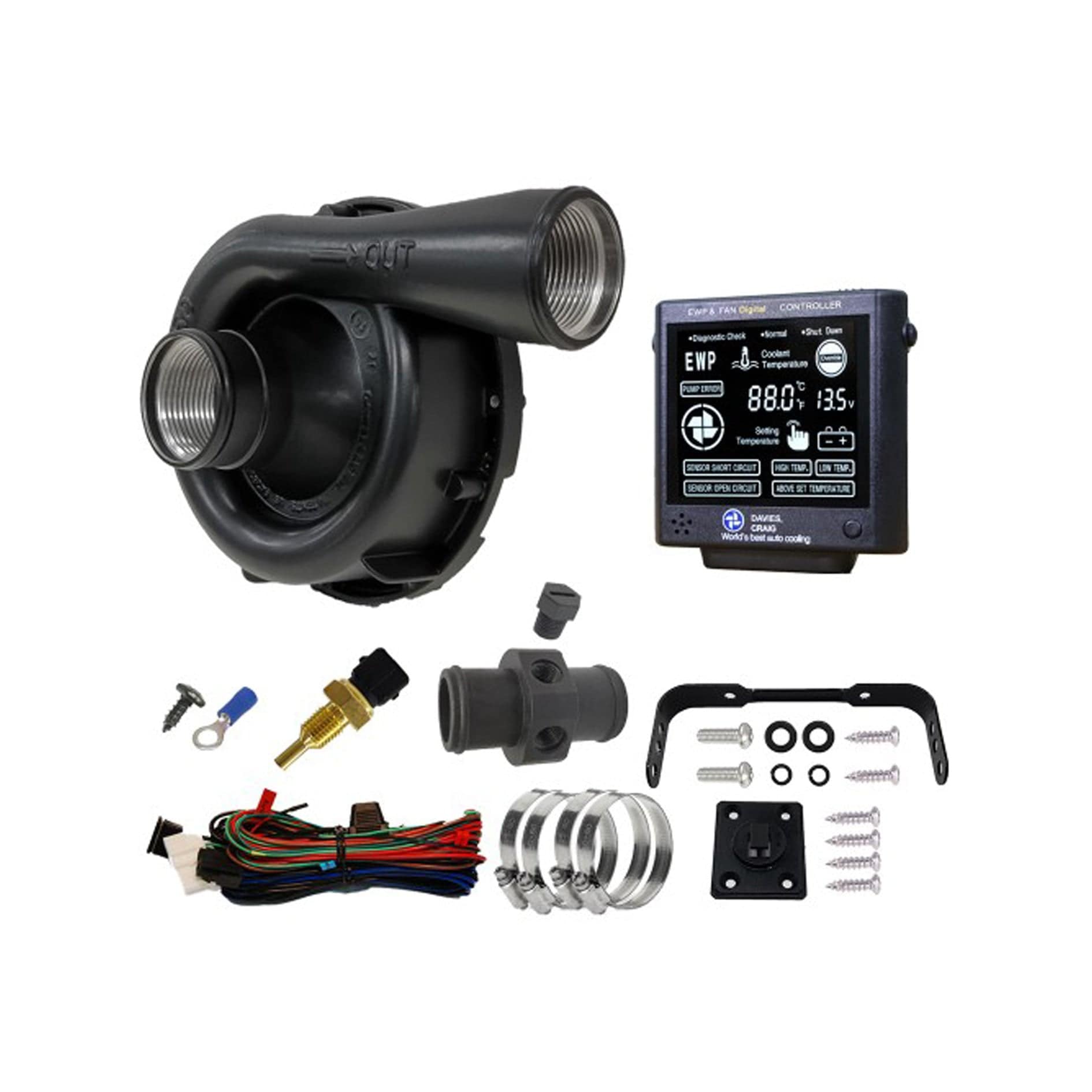 Franklin Performance Black Franklin Davies Craig EWP150 & Controller Combo (12V) DC-8975-BLACK SR