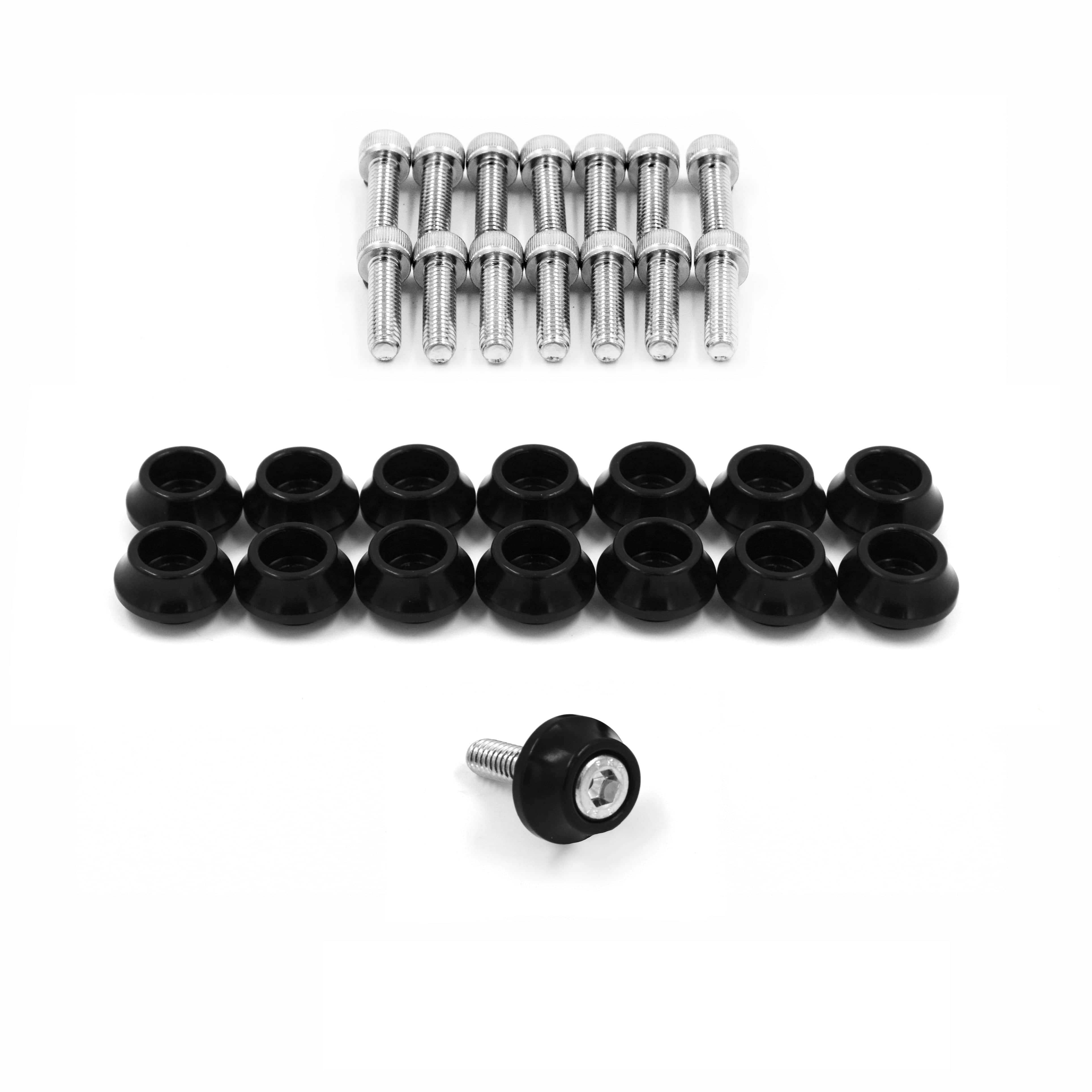 Franklin Performance Black Franklin Rocker Cover Dress-Up Kit for Nissan SR20 072-002-SILVER SR