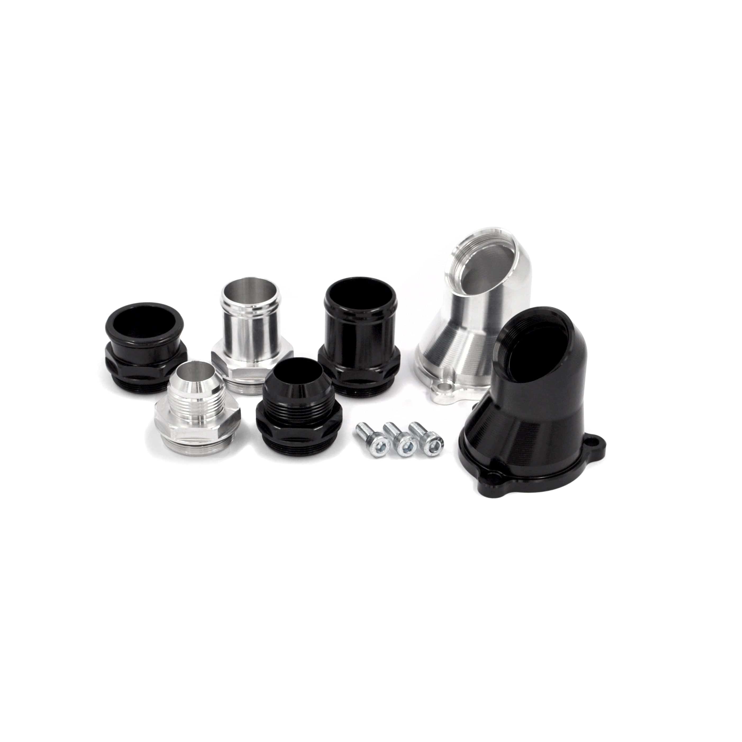 Franklin Performance Franklin Billet Thermostat Outlet Housing for Nissan RB Engines 083-006-BLACK, 083-008-BLACK SR