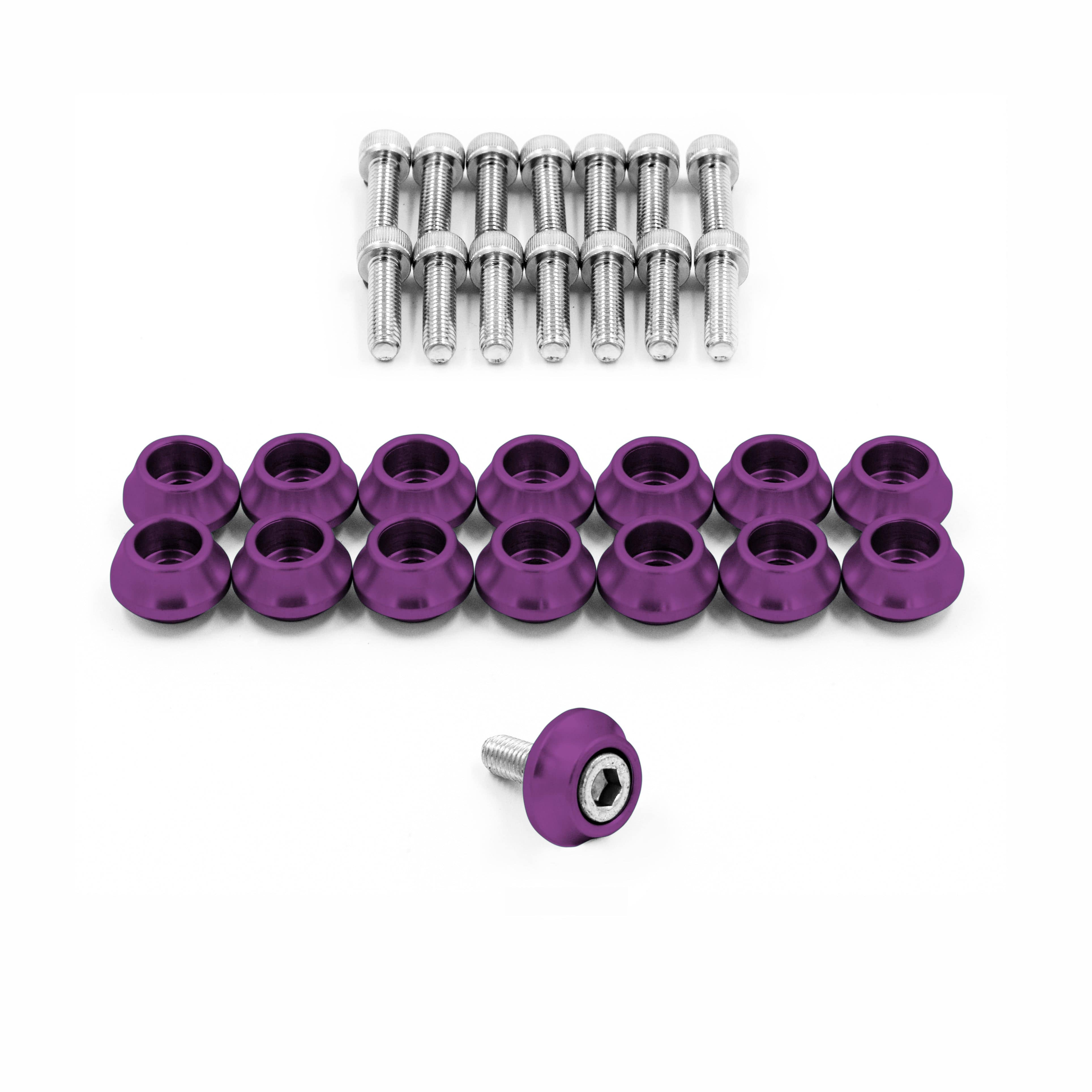 Franklin Performance Purple Franklin Rocker Cover Dress-Up Kit for Nissan SR20 072-002-SILVER SR