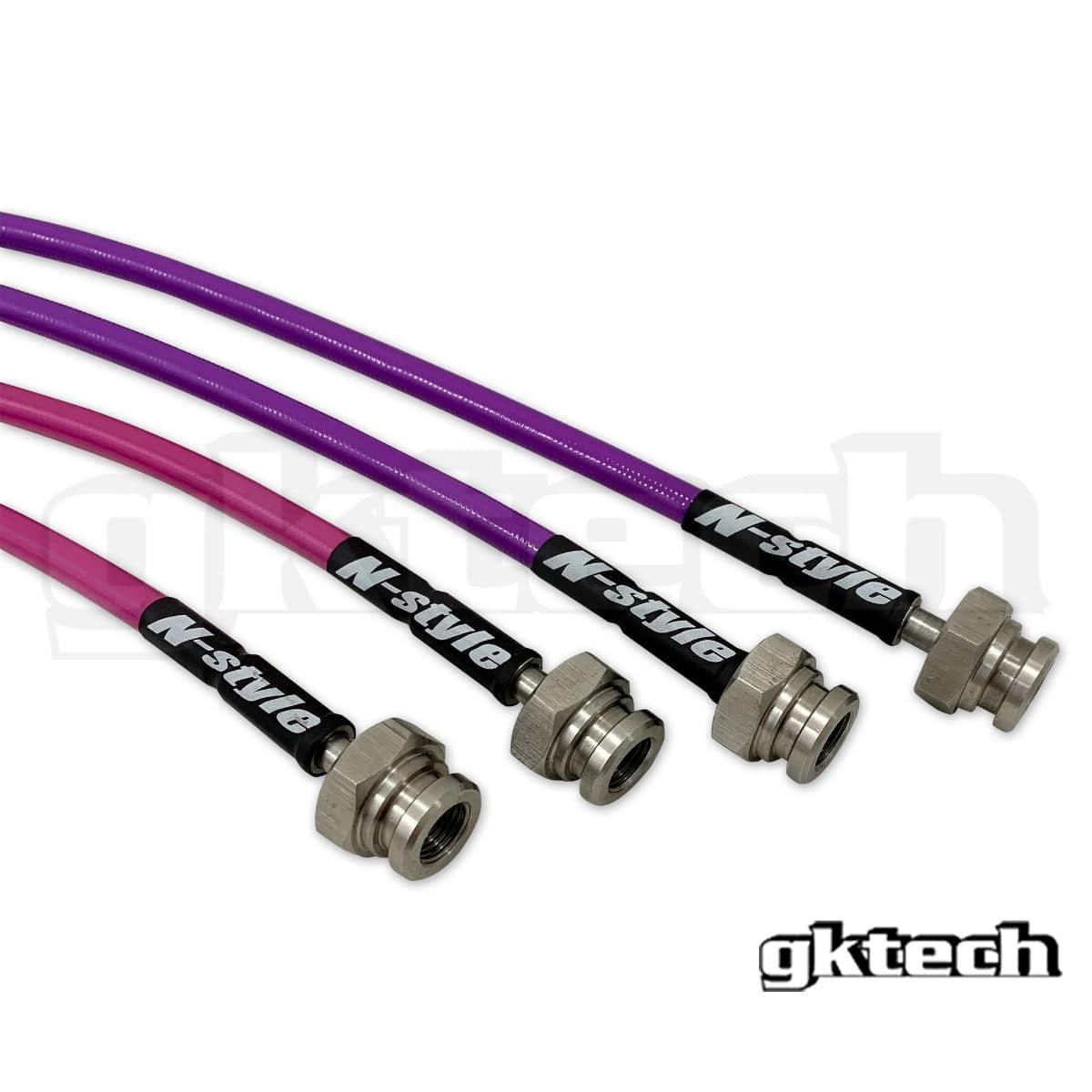 GKTECH N-Style S13/180sx braided brake lines (Front & Rear set) SR
