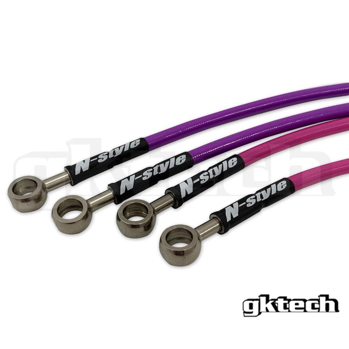GKTECH N-Style S14/S15 200sx braided brake lines SR