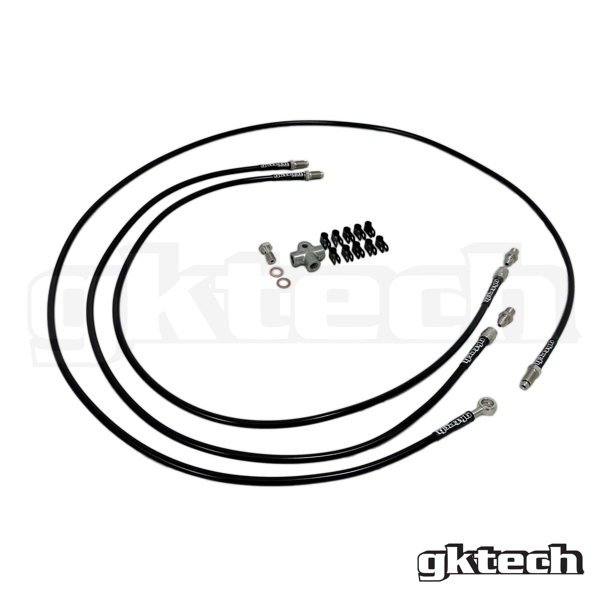 GKTECH Stand alone SS braided brake line kit SR