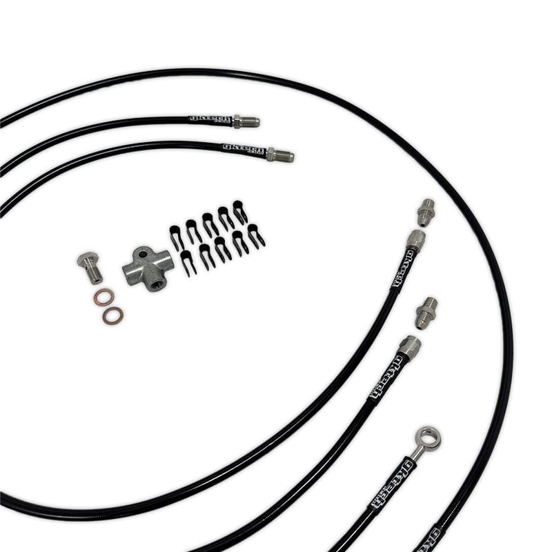 GKTECH Stand alone SS braided brake line kit SR