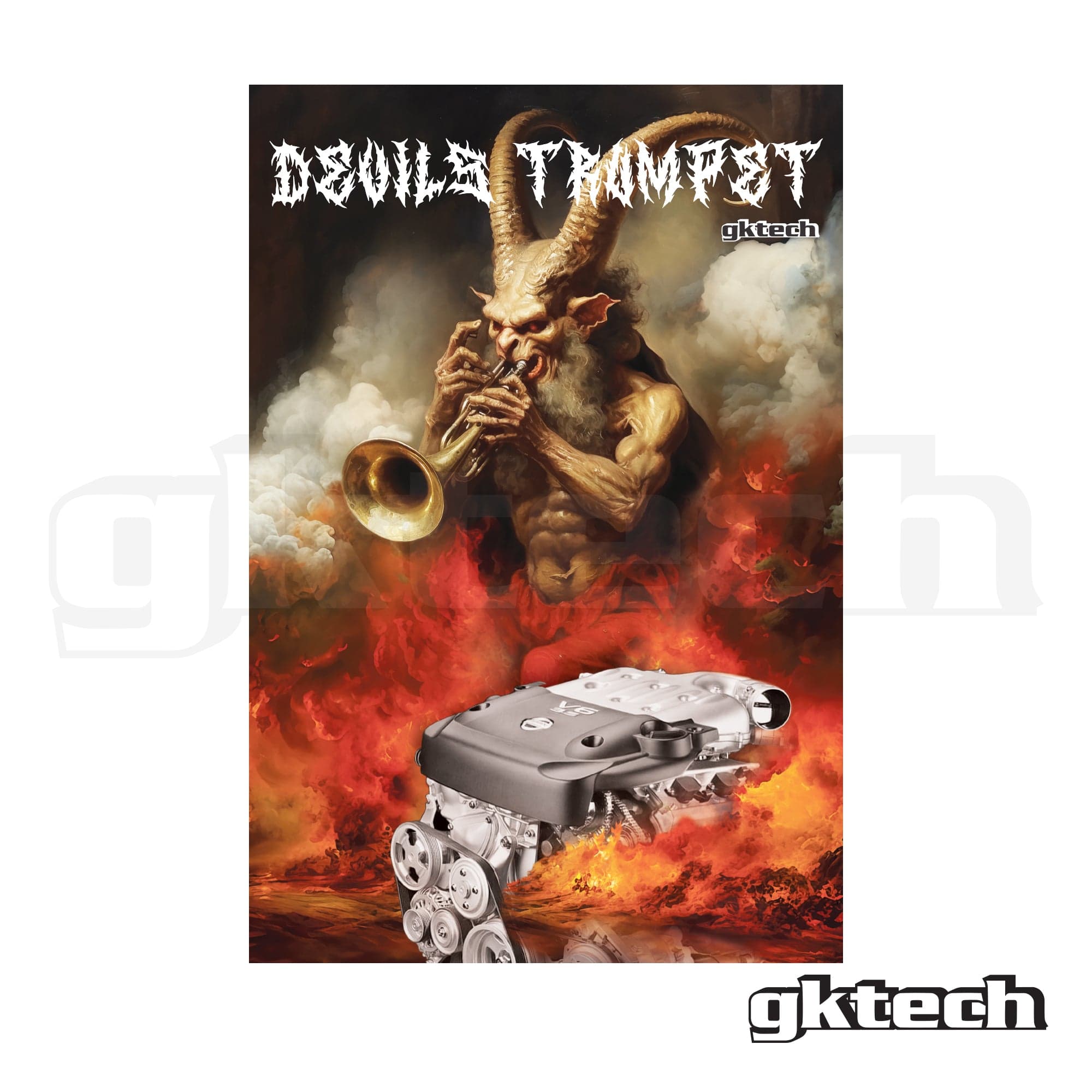 GKTECH VQ devils trumpet garage banner SR