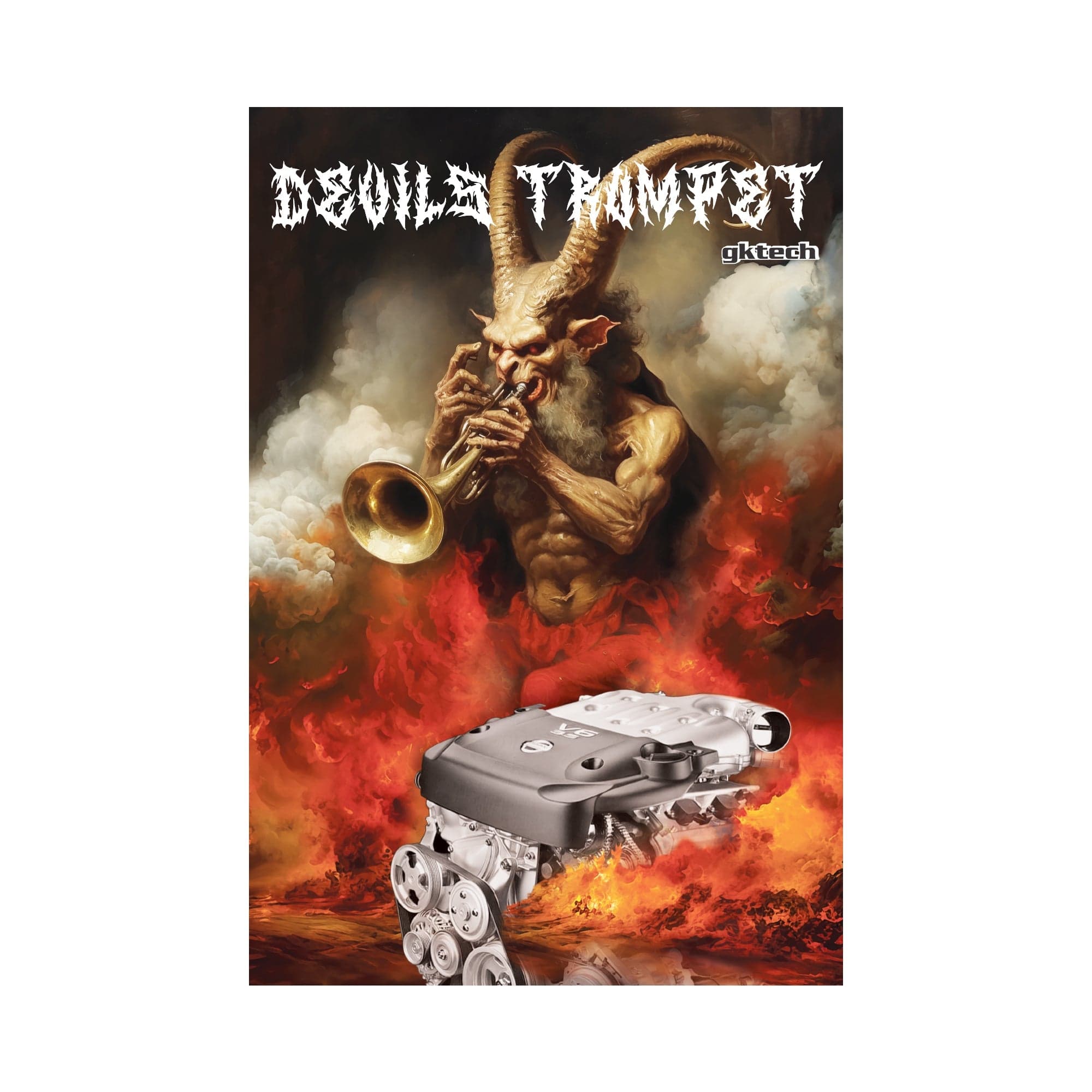 GKTECH VQ devils trumpet garage banner SR