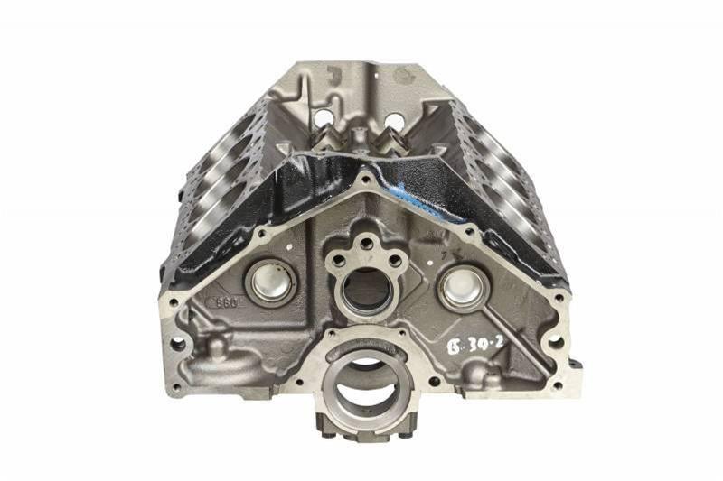 GM Suit Small Block Chev GM Genuine Parts Cast Iron 350 Engine Block, 4-Bolt Mains, 383 Clearanced, 1-Piece Rear Main GM19 SR