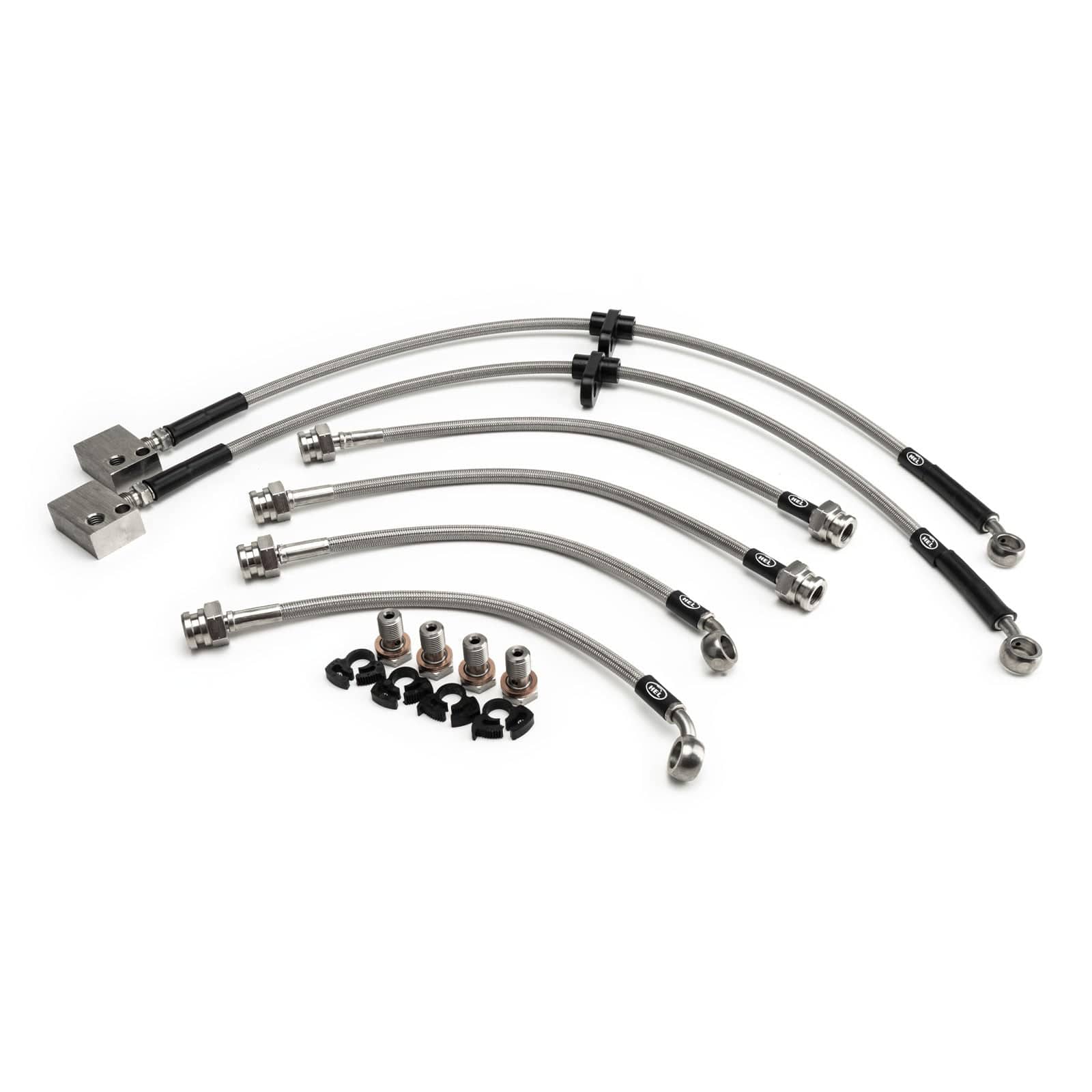 Hel Performance Braided Brake Lines - Car Honda Jazz 1.2 2008- Brake Lines HEL Stainless Steel Braided SR