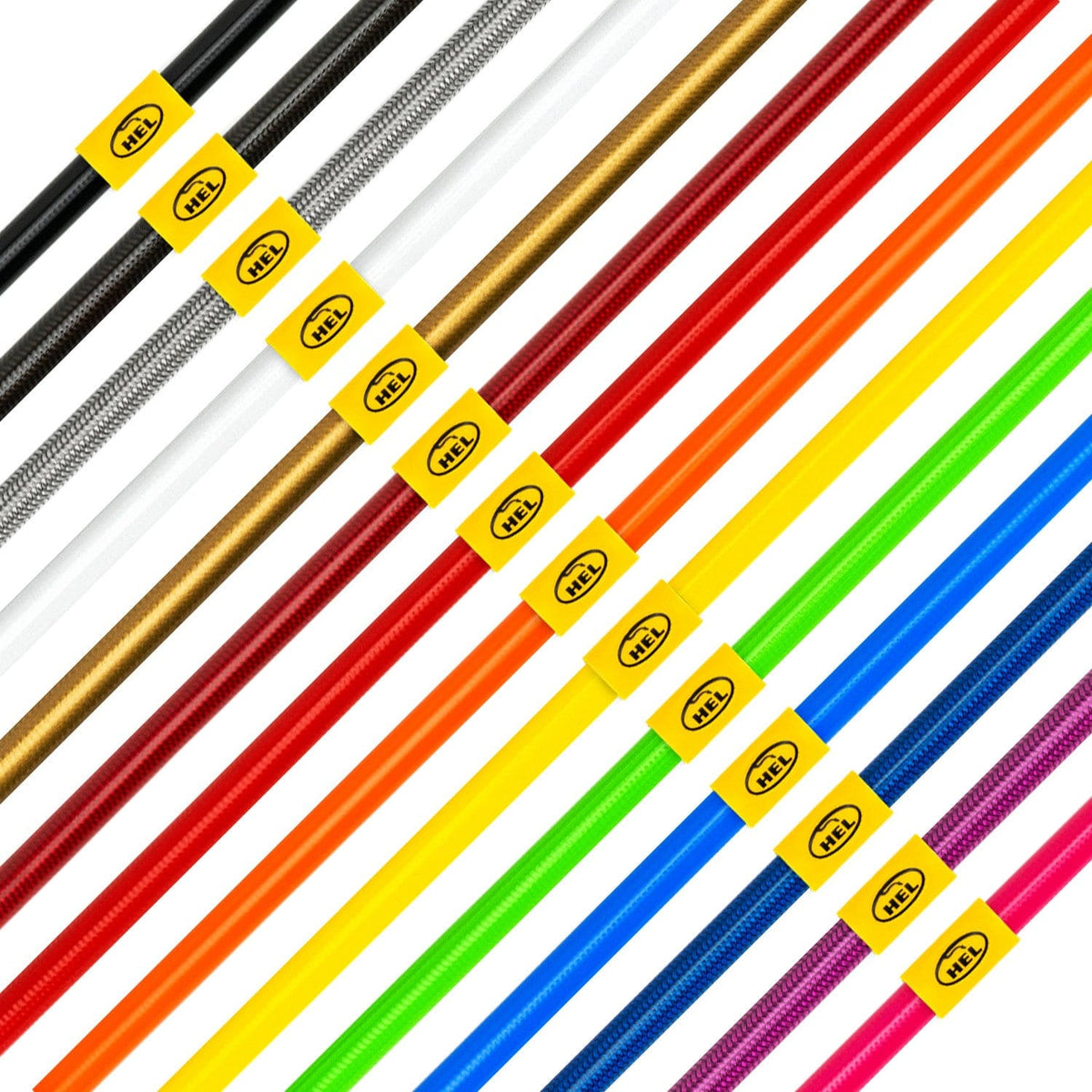Hel Performance Braided Brake Lines - Car Suzuki Jimny All Engines 1998- Brake Lines HEL Stainless Steel Braided SR