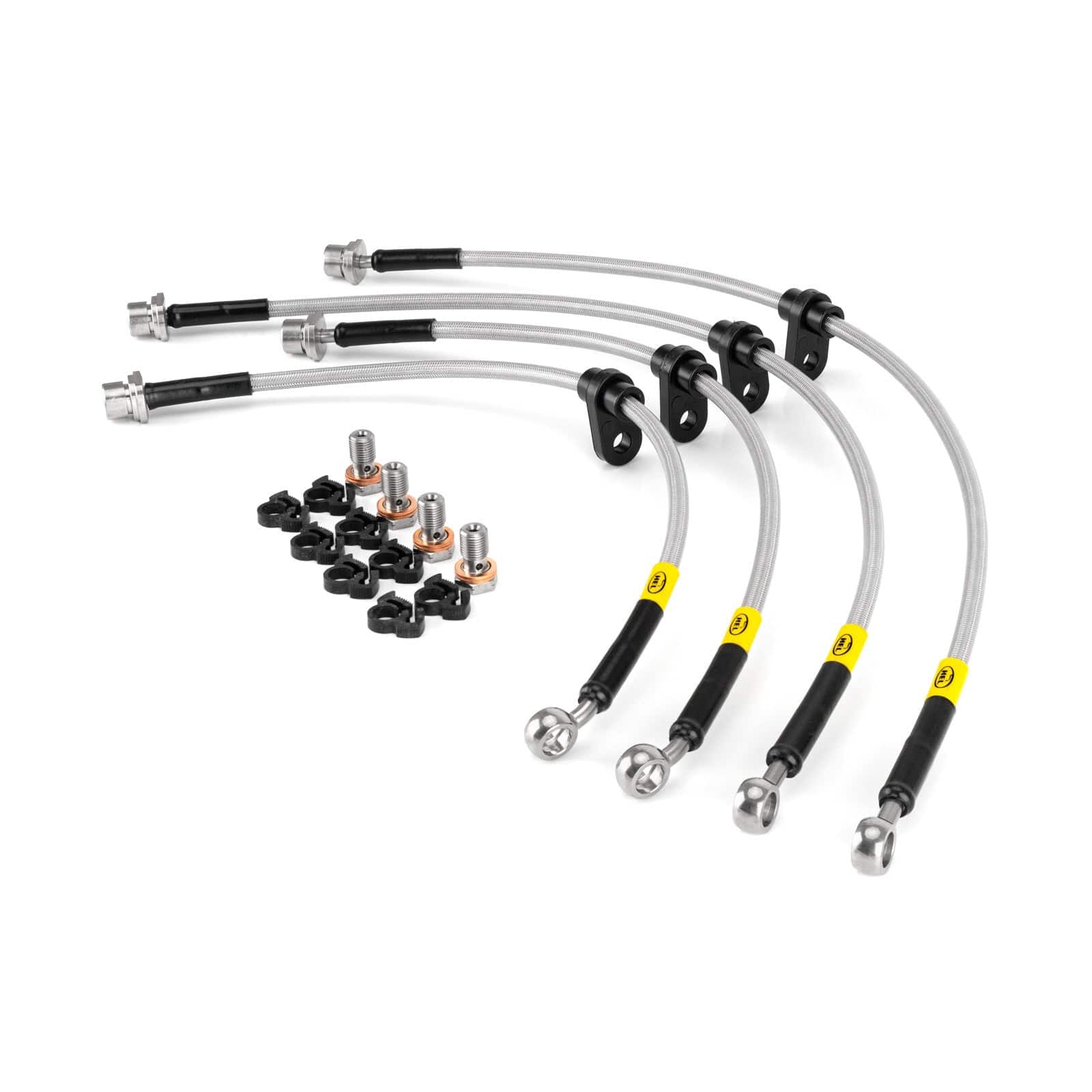 Hel Performance Braided Brake Lines - Car Toyota GR86 2.4 excluding Brembo Calipers 2021- Brake Lines HEL Stainless Steel Braided SR