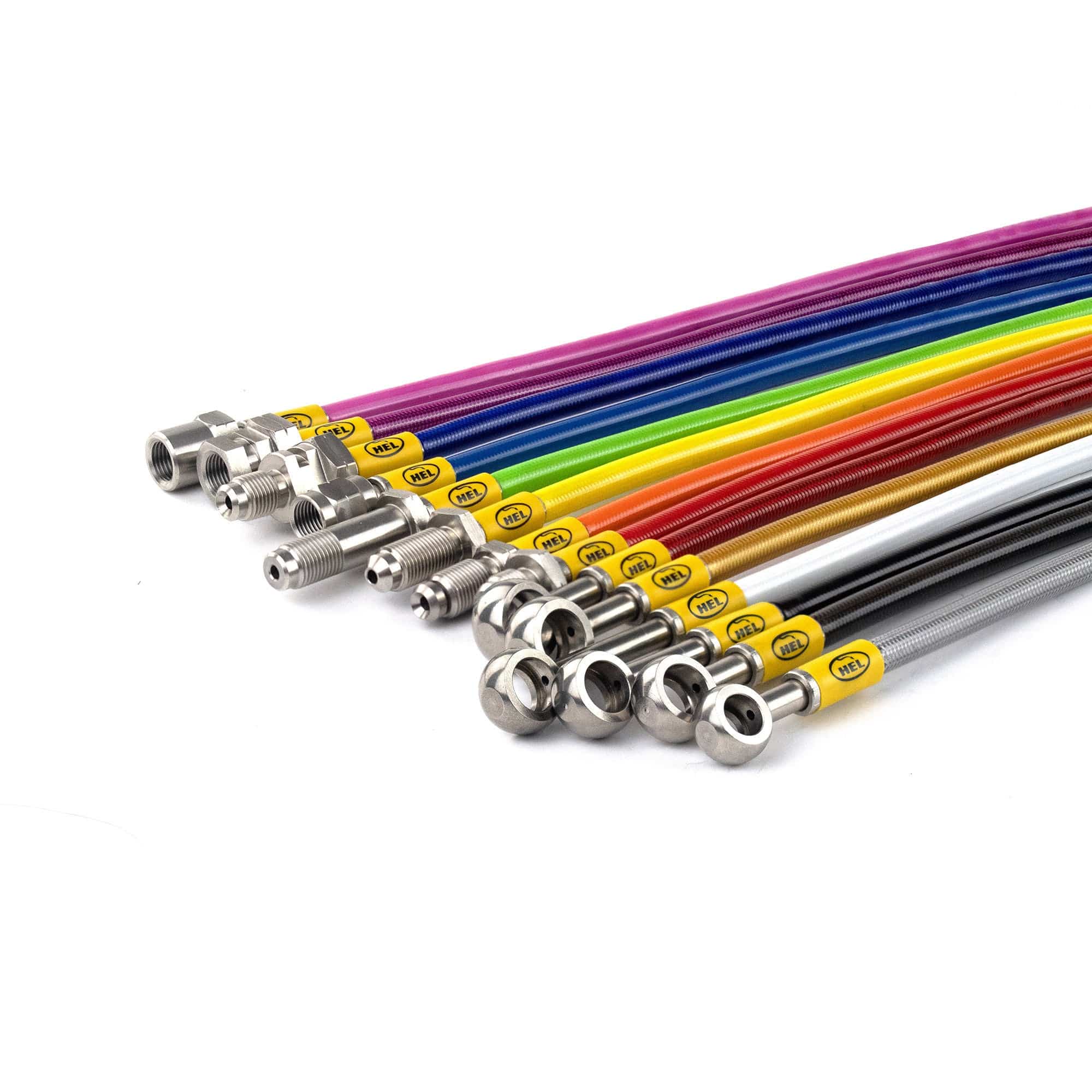 Hel Performance Braided Brake Lines - Motorcycle Aprilia Tuono R Limited Edition 2002-2002 Standard Replacement Brake Lines HEL Stainless Steel Braided SR