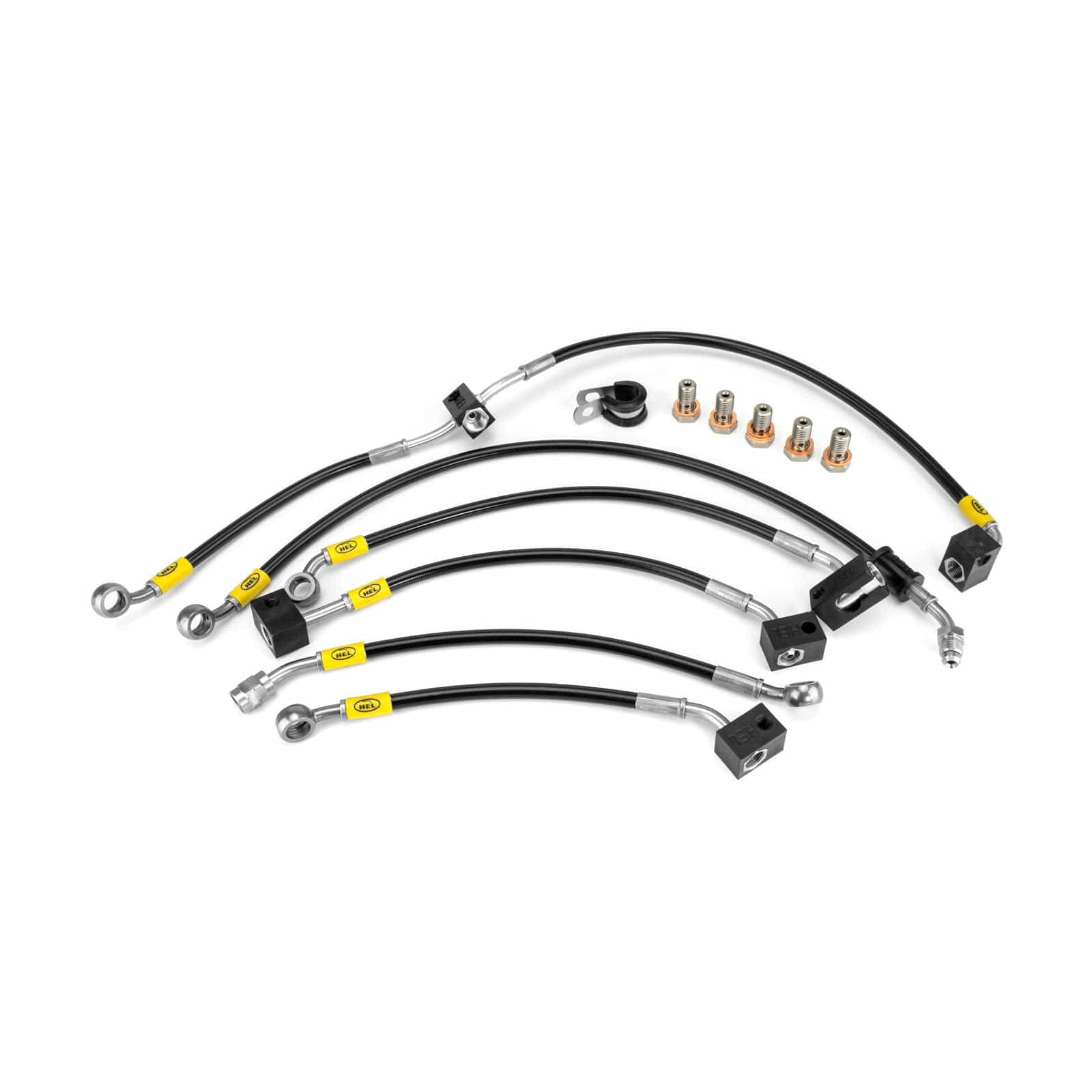 Hel Performance Braided Brake Lines - Motorcycle Honda CBR650R ABS AK-AP 2019-2023 Flexible ABS Replacement Brake Lines HEL Stainless Steel Braided SR