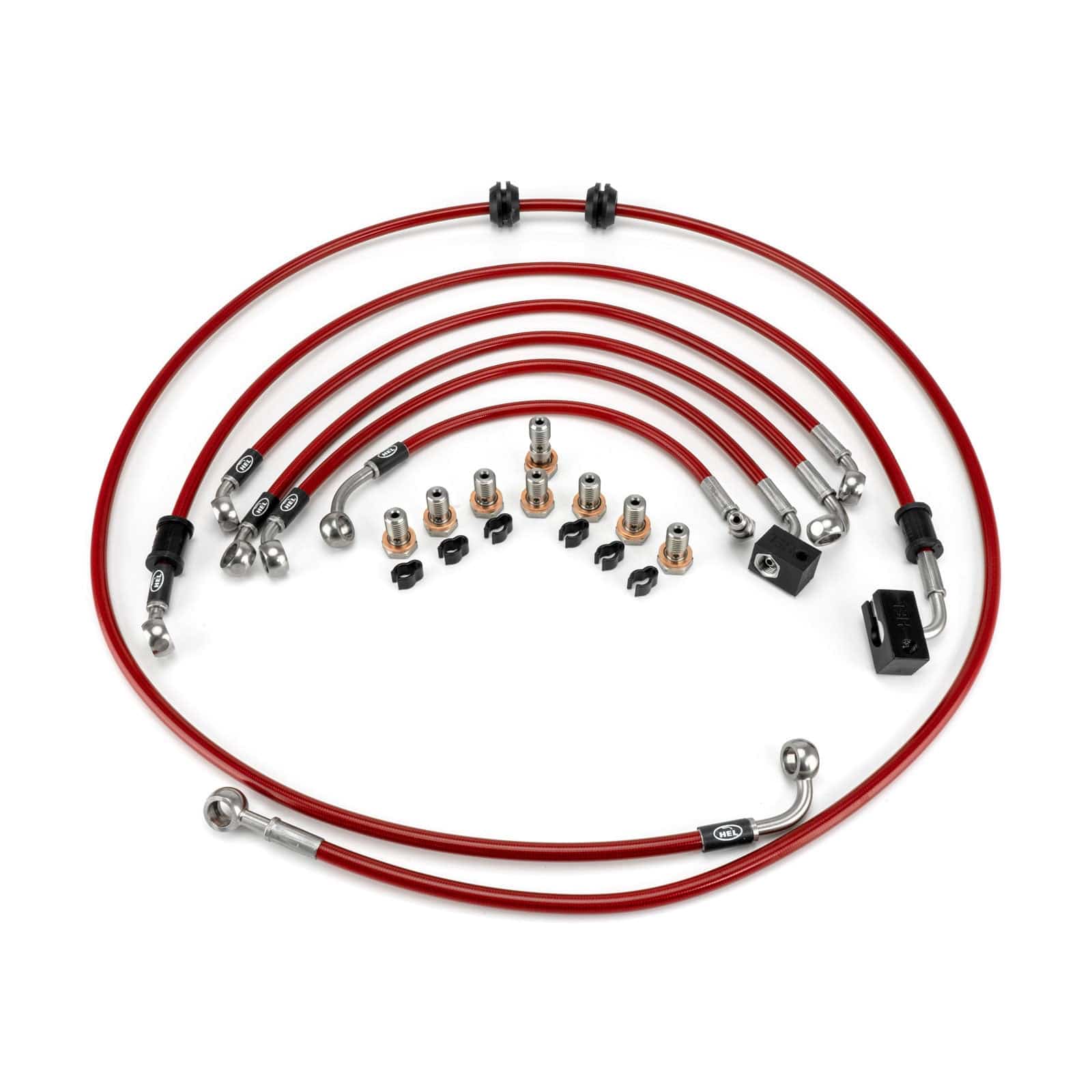 Hel Performance Braided Brake Lines - Motorcycle Suzuki GSX-R1000R ABS L7-L9 2017-2022 Flexible ABS Replacement Brake Lines HEL Stainless Steel Braided SR