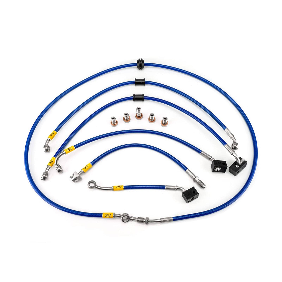 Hel Performance Braided Brake Lines - Motorcycle Suzuki SFV650 Gladius ABS K9-L6 2009-2016 Flexible ABS Replacement Brake Lines HEL Stainless Steel Braided SR