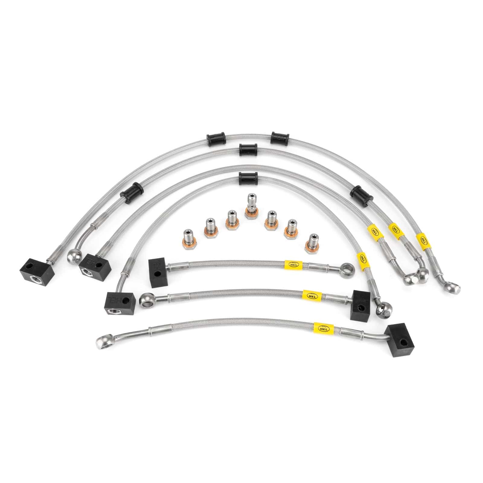 Hel Performance Braided Brake Lines - Motorcycle Yamaha MT-09 ABS inc. SP 2021-2023 Flexible ABS Replacement Brake Lines HEL Stainless Steel Braided SR