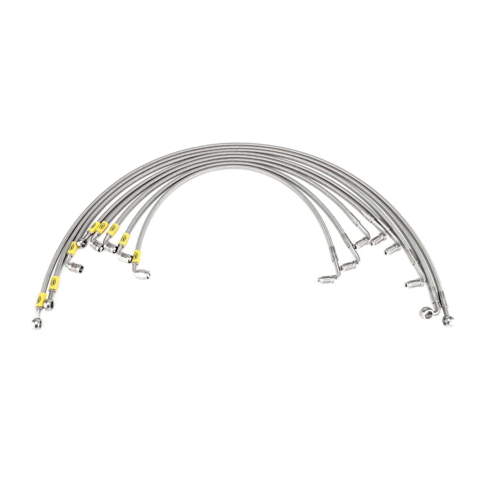 Hel Performance Braided Fuel Injector Lines Audi Quattro 2.3 K-JET KV Engine (M10 Injectors) Fuel Injector Lines HEL Stainless Steel Braided SR