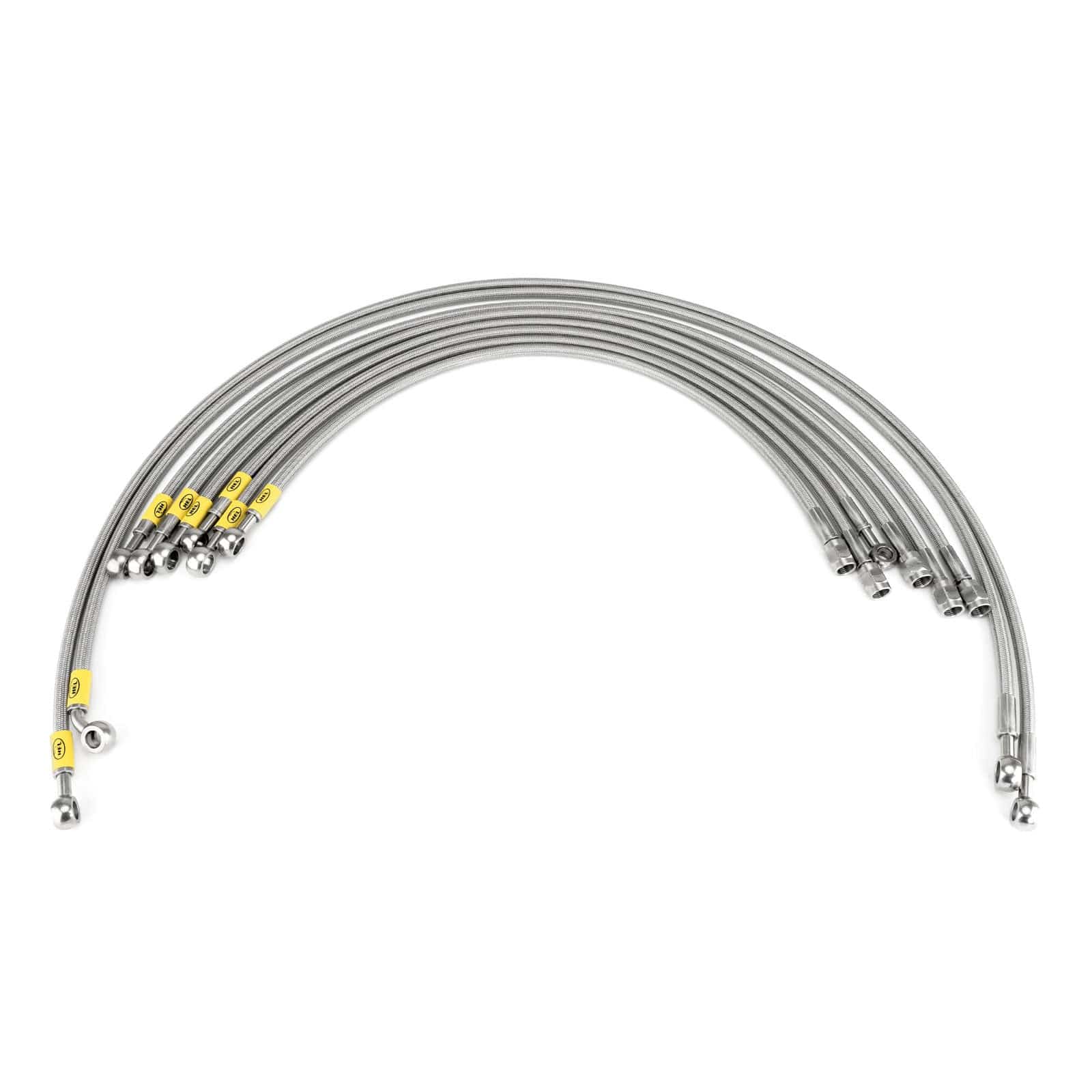 Hel Performance Braided Fuel Injector Lines Audi Quattro K-JET M10 Injectors / M10 Banjo Fittings 1980-1991 Fuel Injector Lines HEL Stainless Steel Braided SR