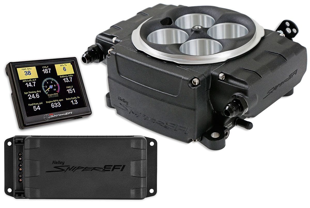 HOLLEY Sniper EFI 4BBL Self Tuning System with PDM,Black Sniper EFI 4BBL Self Tuning System with PDM,Black SR