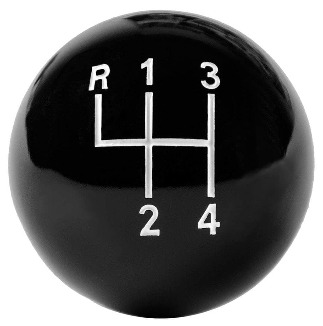 HURST 4 Speed, Black High Gloss, 3/8"-16 Thread Size Hurst Classic Shifter Knob HU1630103 SR