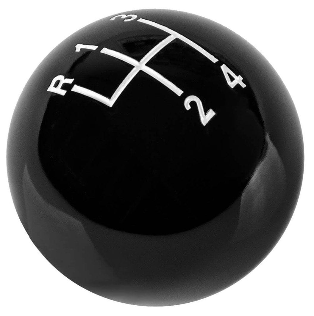 HURST 4 Speed, Black High Gloss, 3/8"-16 Thread Size Hurst Classic Shifter Knob HU1630103 SR