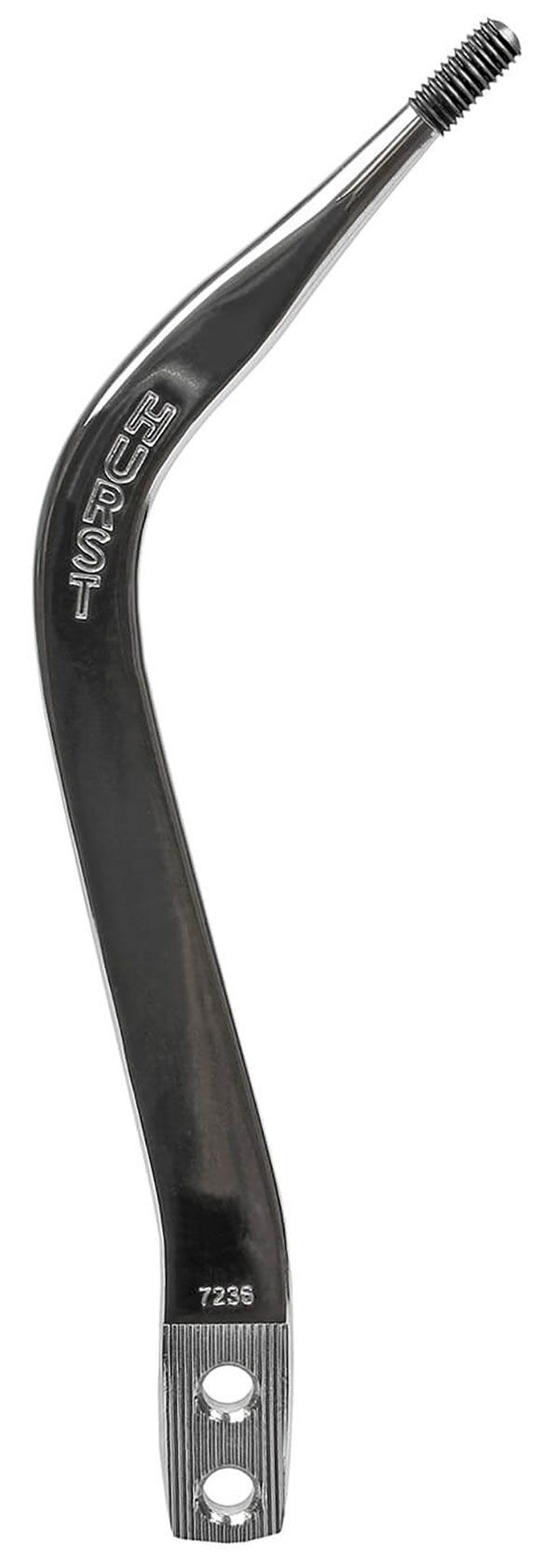 HURST Chrome Double bend 11.12" Length, 3/8" Thread Hurst Replacement Shifter Stick HU5387236 SR