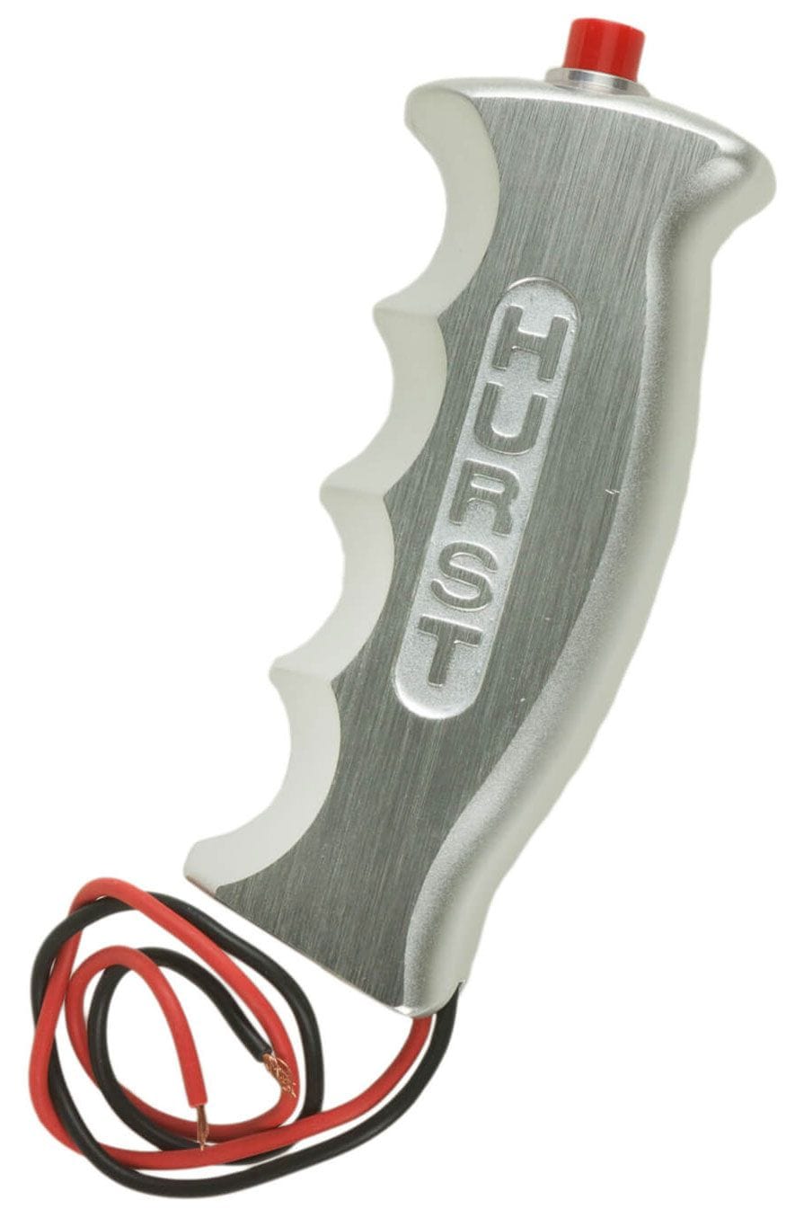 HURST CNC Machined Aluminium, 12 Volt Wwitch, 12 & 16mm Thread Hurst Pistol Grip Shifter Handle With Button HU1536200 SR