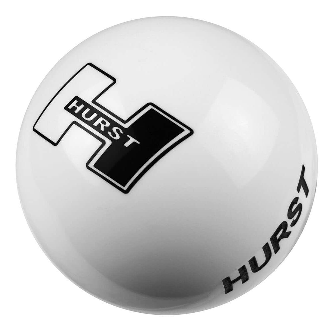 HURST Round White Plastic with Hurst Logo Hurst Replacement Shifter Knob HU1631401 SR