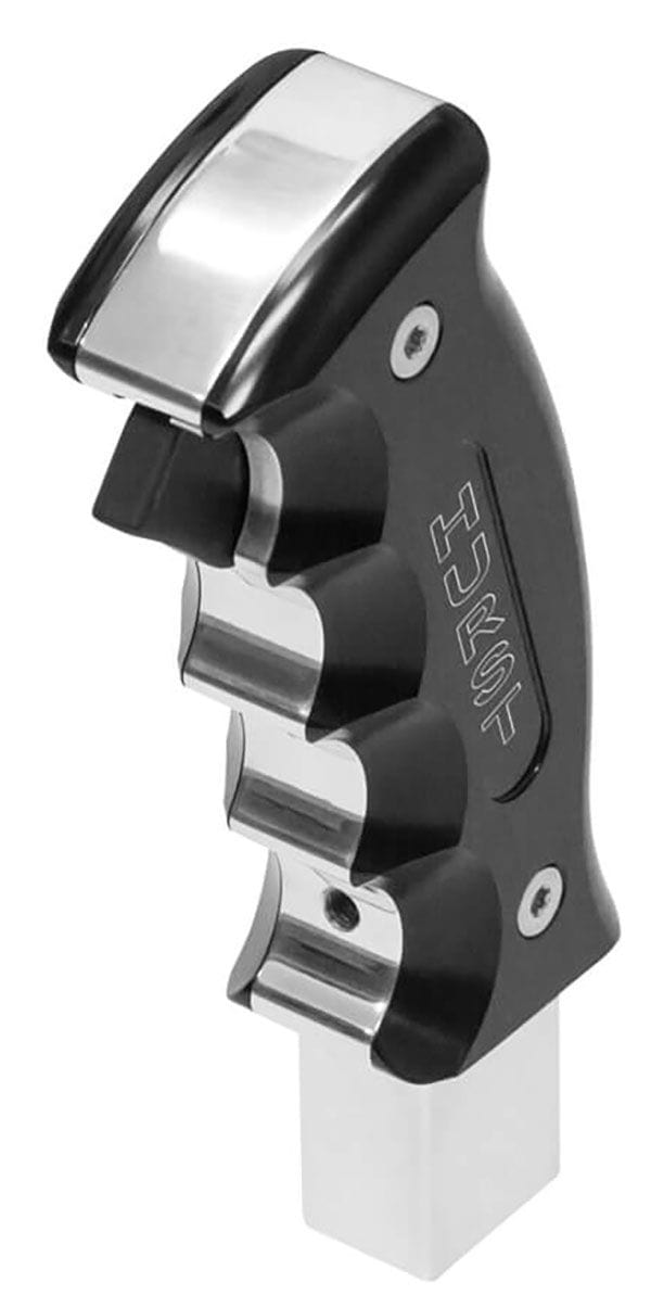 HURST Suit 2016-18 Chevrolet Camaro, Black Anodised / Polished Aluminium Hurst Billet Pistol Grip Handle HU5380436 SR