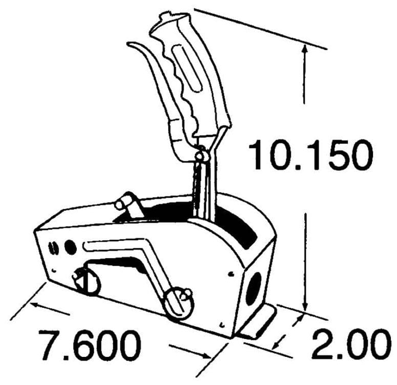 HURST Suit GM TH350-400 With Forward Pattern Hurst Pistol Grip Quarter Stick Shifter HU3162006 SR