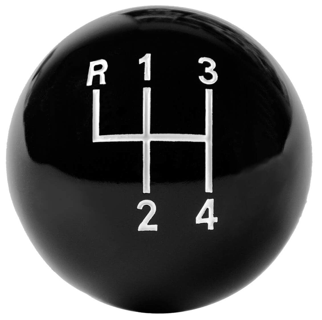 HURST With 3/8" Thread Hurst 4-Speed Black Manual Shift Knob HU1637627 SR