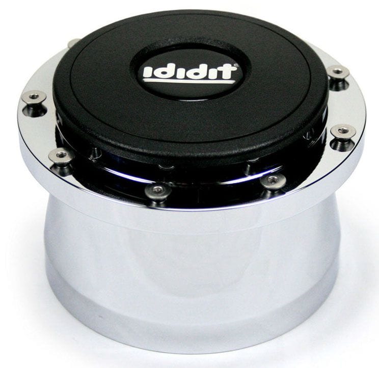 IDIDIT Brushed ALuminium Finish Ididit 9-Bolt Steering Wheel Adapter with Horn ID2201310030 SR