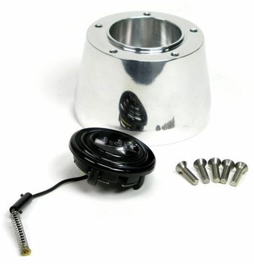 IDIDIT Polished Aluminium Suit 5-Bolt Grant Ididit 5-Bolt Steering Wheel Adaptor With Horn ID2207310040 SR