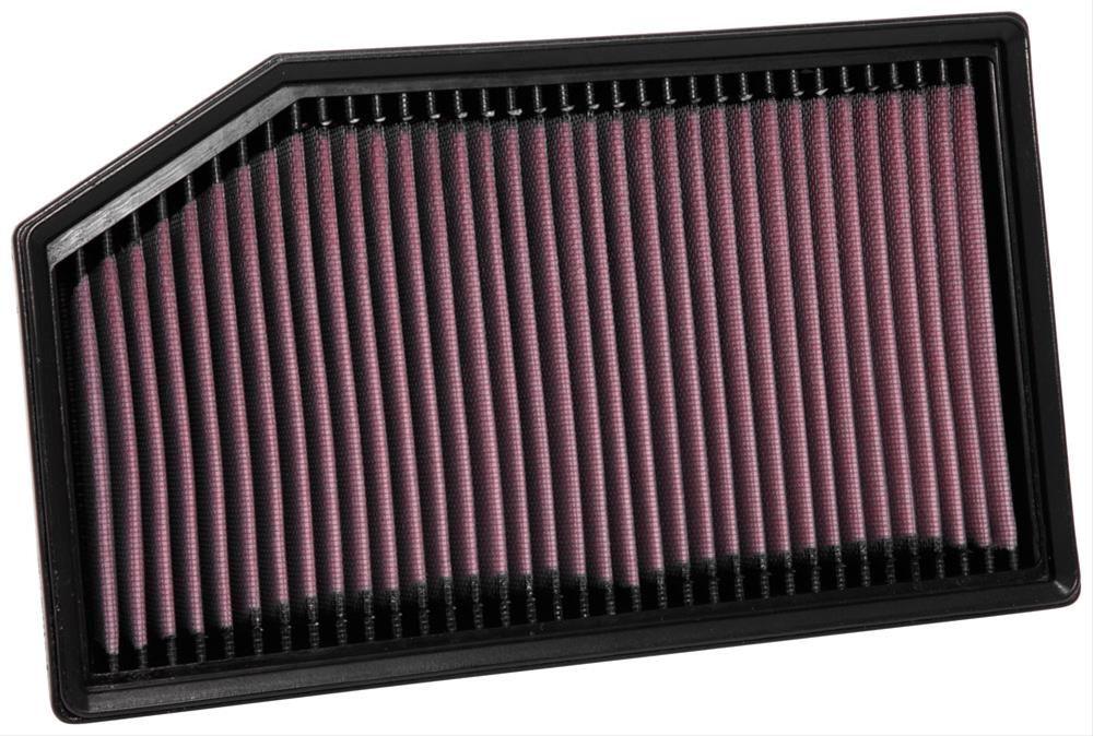 K&N Fits 2018 Jeep Wrangler JL 2.0L L4 & 3.0L V6 F/I - KN33-5076 K&N K&N Replacement Panel Filter KN33-5076 SR