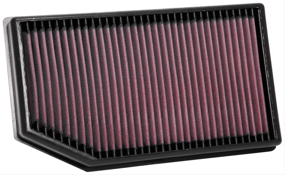 K&N Fits 2018 Jeep Wrangler JL 2.0L L4 & 3.0L V6 F/I - KN33-5076 K&N K&N Replacement Panel Filter KN33-5076 SR
