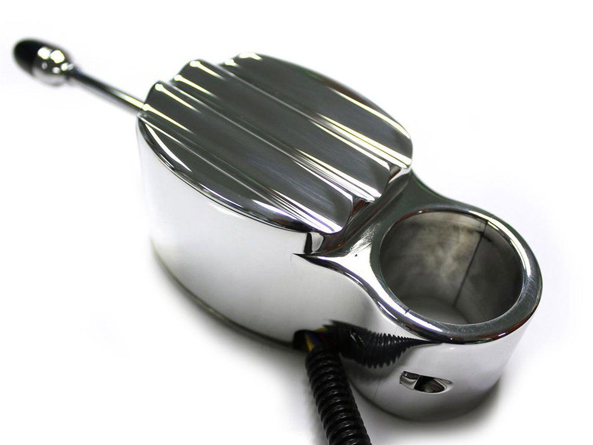 Lime Works 1-1/2" Clamp-On Lime Works Polished Finned Aluminium Turn Signal LWTS112 SR