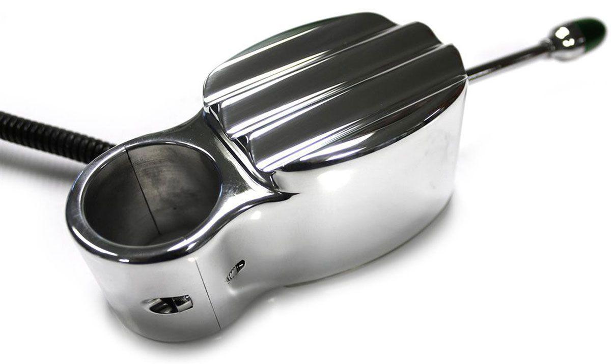 Lime Works 1-1/2" Clamp-On Lime Works Polished Finned Aluminium Turn Signal LWTS112 SR