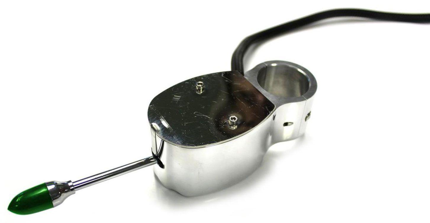 Lime Works 1-1/2" Clamp-On Lime Works Polished Finned Aluminium Turn Signal LWTS112 SR